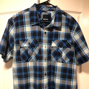 Prana Short Sleeve Button Down Shirt